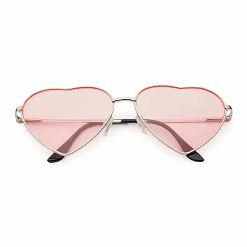 Hartjes partybril | roze lenzen