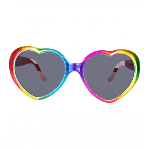 Hartjes partybril regenboog