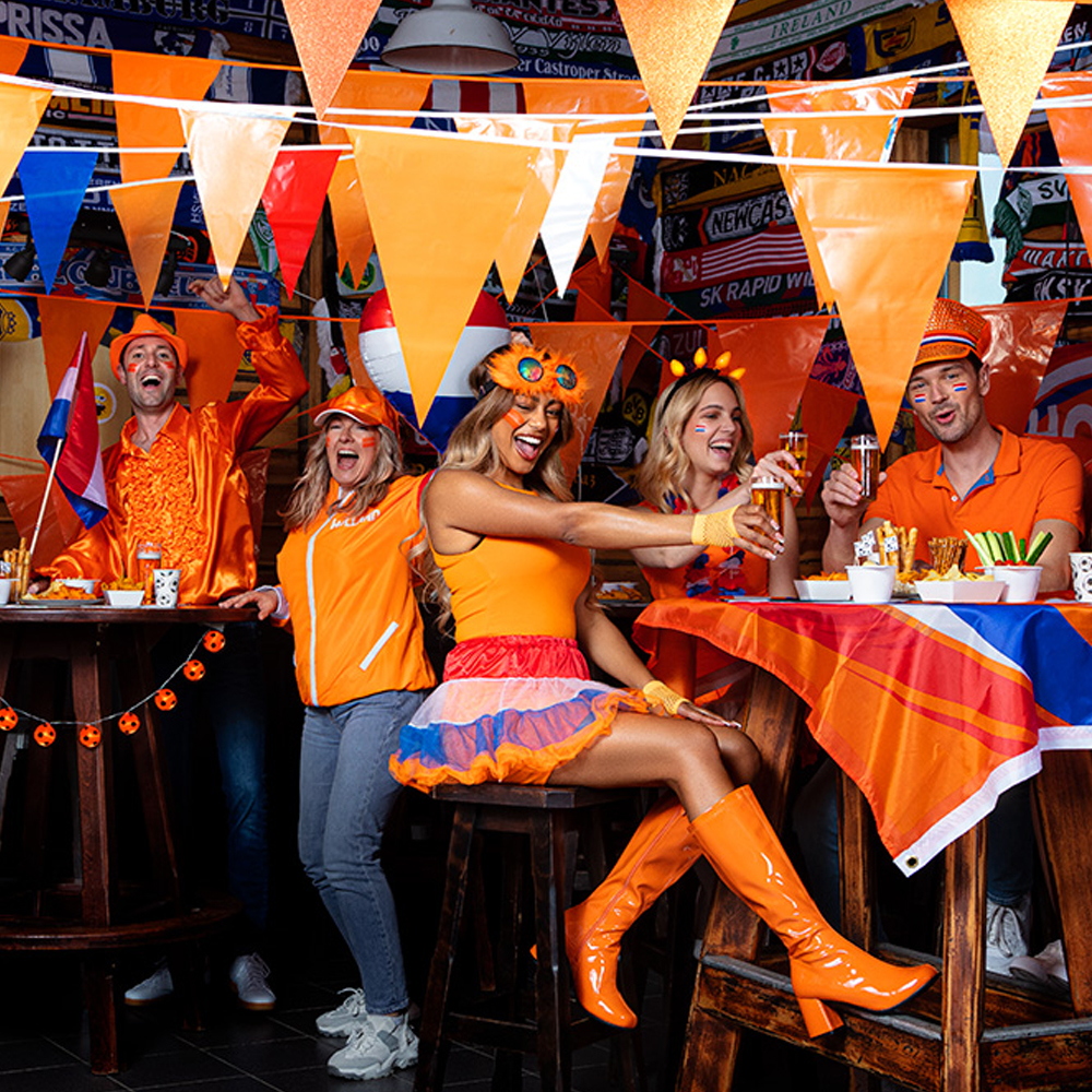 Holografische pet - Verstelbare glanzende baseball cap met kunststof sluiting - Oranje - Afbeelding 5