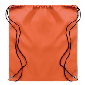 Oranje RPET gymtas - Sporttas rugzak met trekkoorden 36 x 40 cm