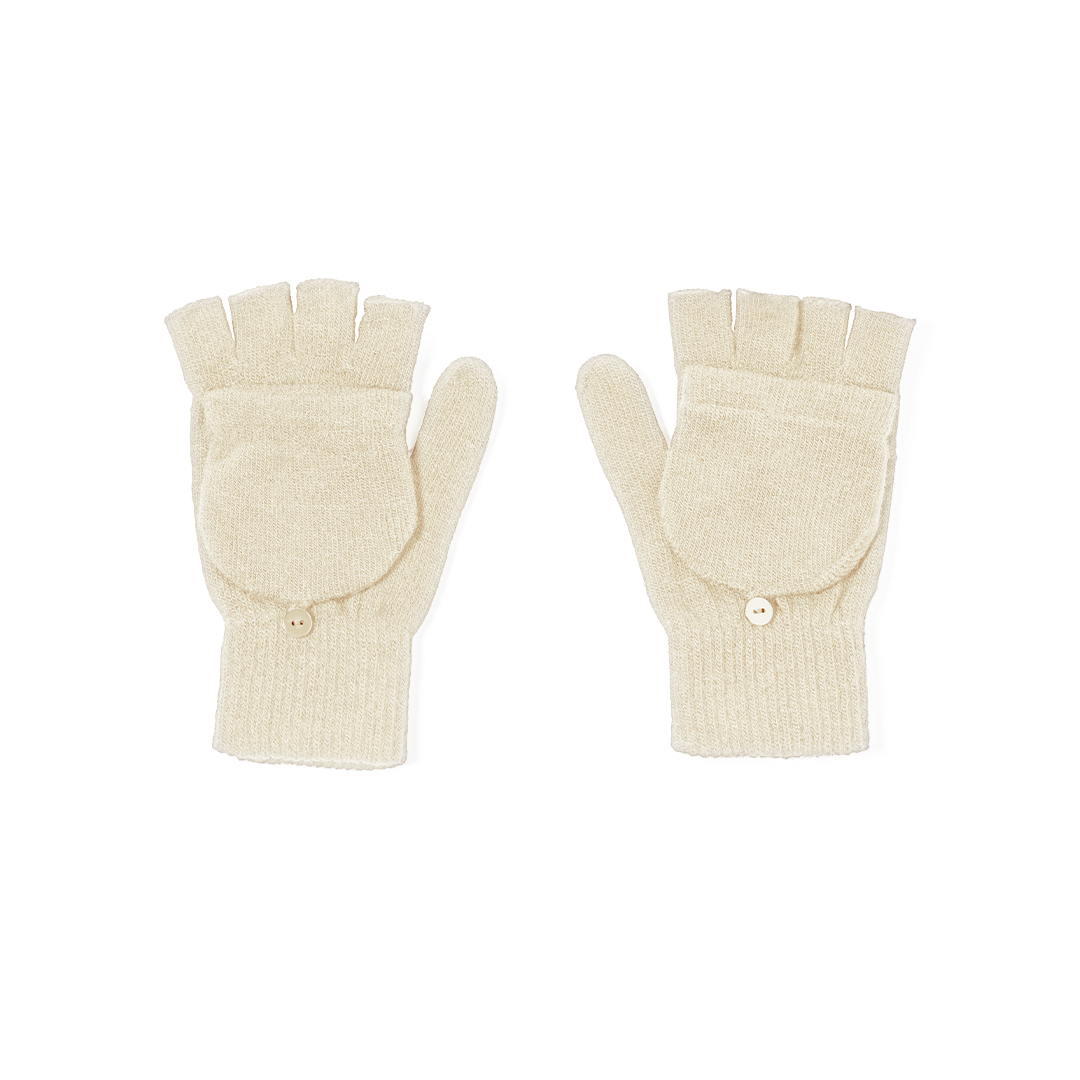 Warme acryl handschoenen met vouwflap