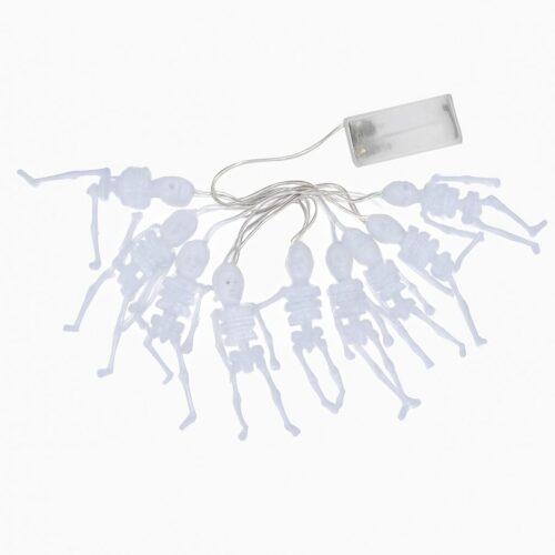 Halloween Slinger met Schedels – 1,5m – LED Verlichting