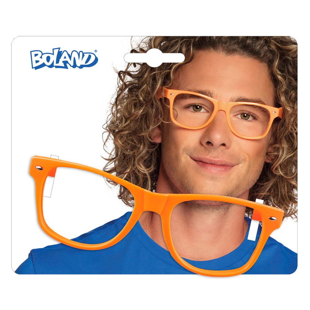 Partybril - UV Blacklight feestbril - Neon oranje - Afbeelding 5