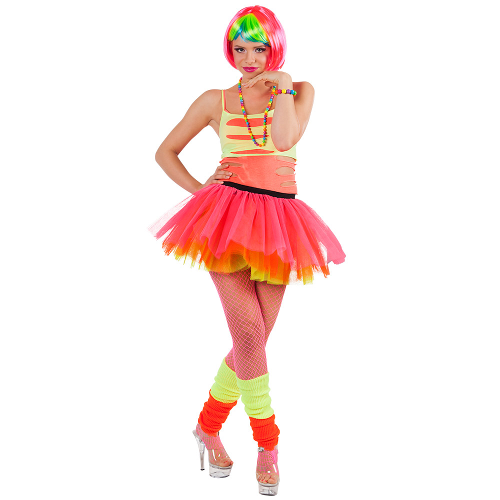 Beenwarmers UV Blacklight - 80s Retro Party Beenwarmers - Neon oranje - Afbeelding 3