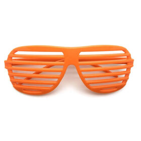 Oranje shutter bril - Piloot model partybril