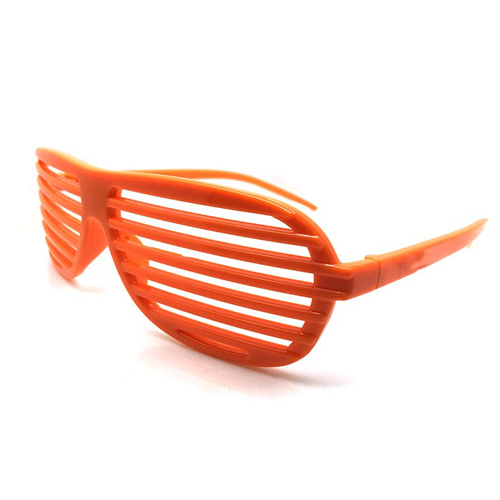 Oranje shutter bril - Piloot model partybril - Afbeelding 2