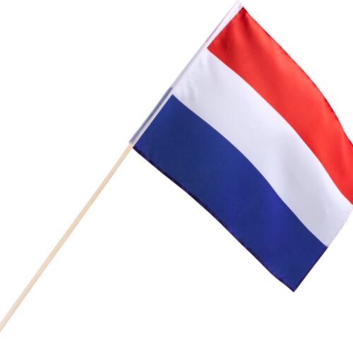 Zwaaivlag Nederland op Stok - 76 cm