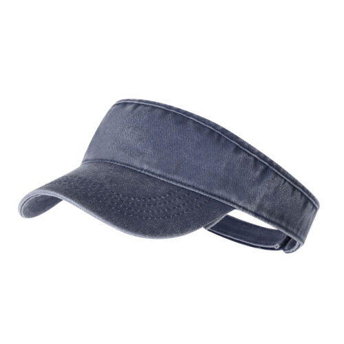 Denim zonneklep - Met klittenbandsluiting - Donkerblauw