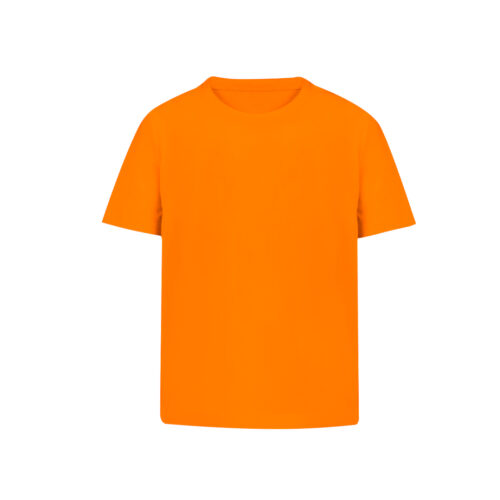 Oranje T-shirt voor kinderen met ronde hals - 160 g/m²