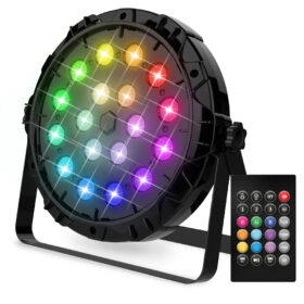 Discolamp met standaard - Met afstandsbediening - Met multicolor LED - 18 LED