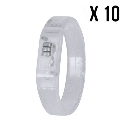 LED armbandje multicolor - Lichtgevende armband - 10 stuks