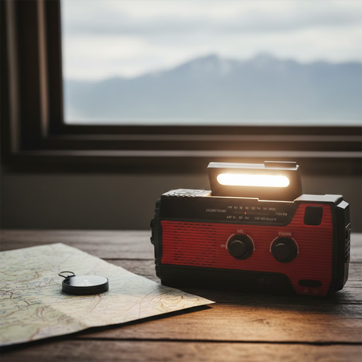 Solar Noodradio met Powerbank 4000mAh – Handslinger, Zonnepaneel, AM/FM Radio, Zaklamp, SOS Alarm en USB-C - Afbeelding 4