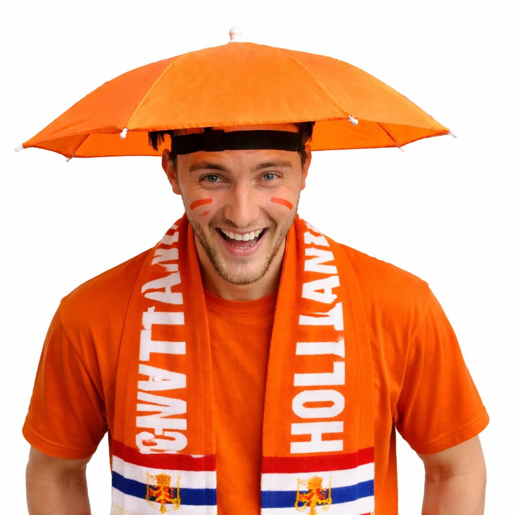Hoofd paraplu | Oranje