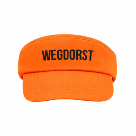 Oranje zonneklep met klittenbandsluiting - Wegdorst