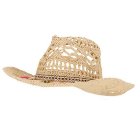 Beechfield cowboy strohoed 57 cm - Naturel
