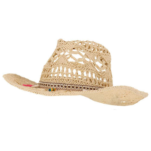 Beechfield cowboy strohoed 57 cm - Naturel