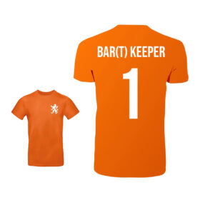 Unisex oranje T-shirt - Bar(t) keeper