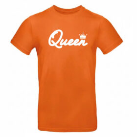 Unisex oranje T-shirt - Queen