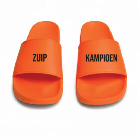 Oranje slippers - Zuip Kampioen - Badslippers