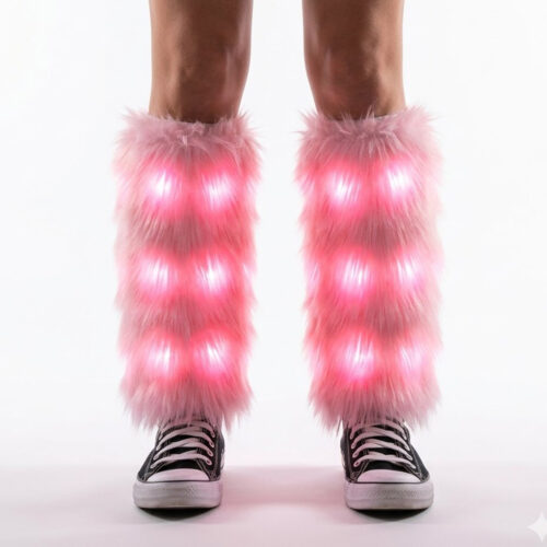 Ravelife - Lichtgevende LED Beenwarmers – Met Afstandsbediening – RGB 8 Kleuren & Knipperstanden - 2 stuks