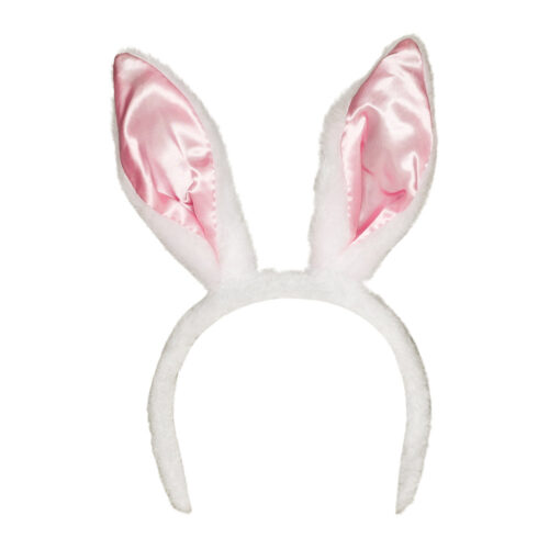 Diadeem konijnenoren - Bunny oortjes - Wit/roze