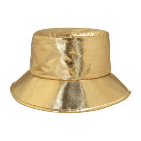 Bucket hat goud - Metallic vissershoedje - 59 cm