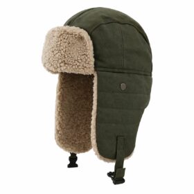 Russische Sherpa Muts – Warme Wintermuts met Oorflappen – Legergroen