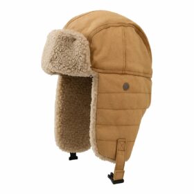 Russische Sherpa Muts – Warme Wintermuts met Oorflappen – Camel Beige