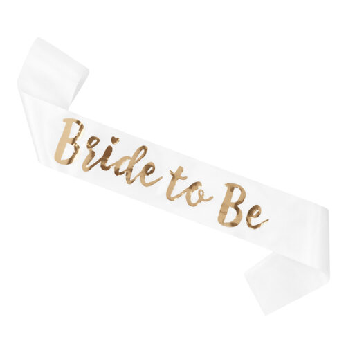 Sjerp Bride to be - Wit met gouden letters - 80 cm