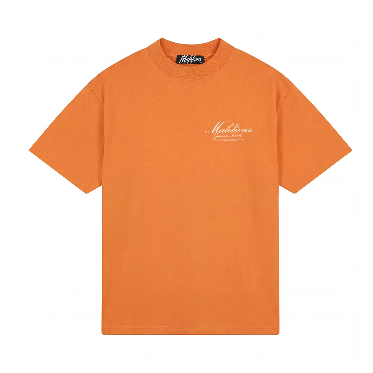 Malelions Men Gentleman Society T-Shirt - Oranje