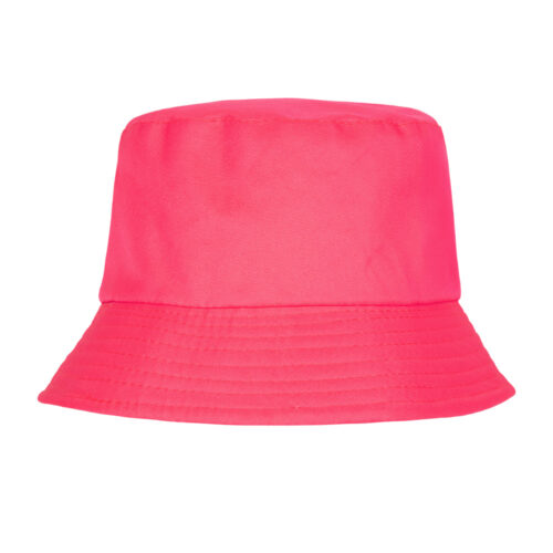 Bucket hat UV Blacklight - Vissershoedje 58 cm - Neon roze