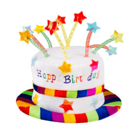 Happy Birthday verjaardagshoed - Feesthoedje - 60 cm