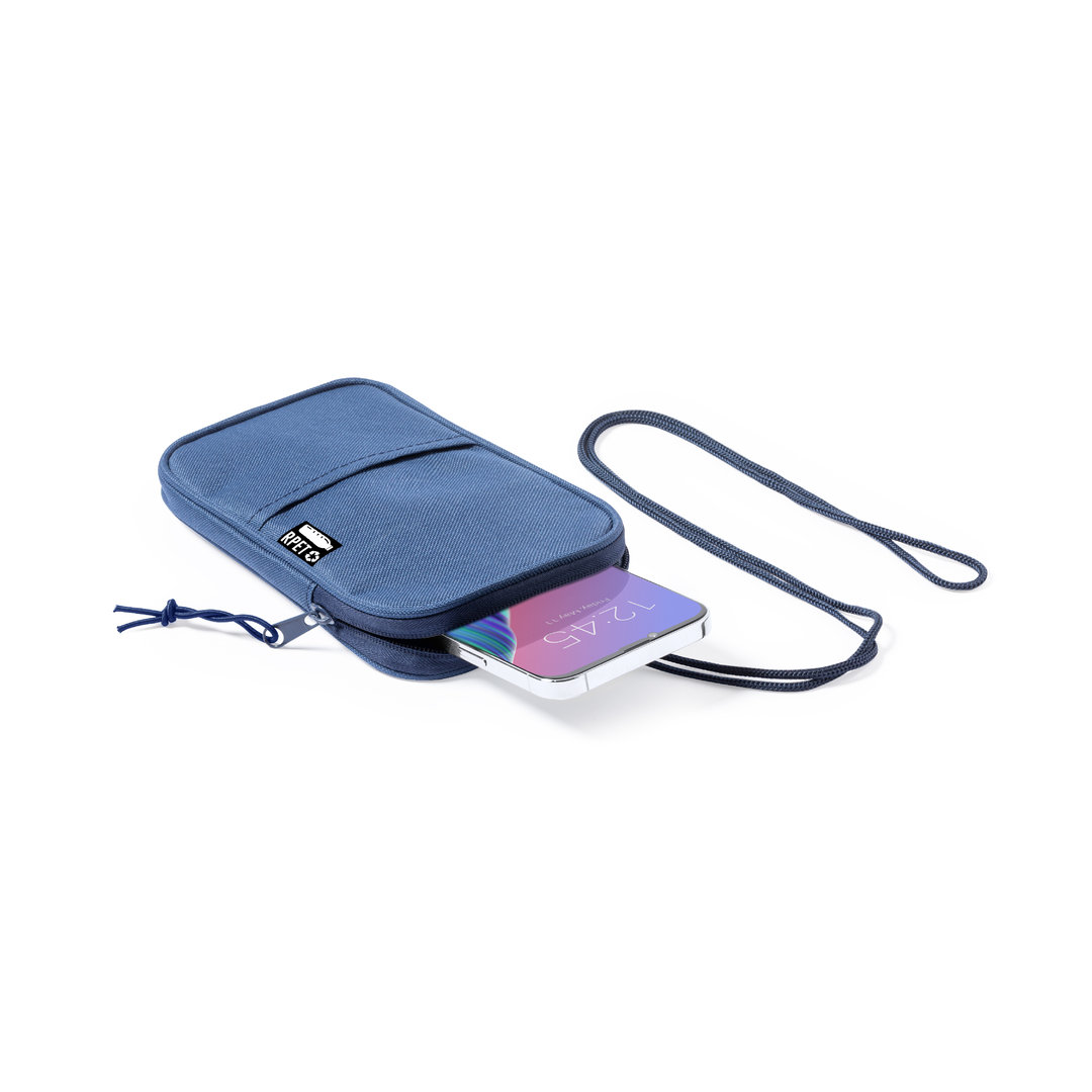 Telefoontasje RPET polyester donkerblauw - Afbeelding 2