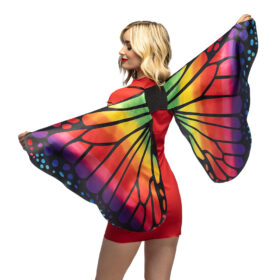 Vlinder vleugels - Regenboog - 64 x 131 cm