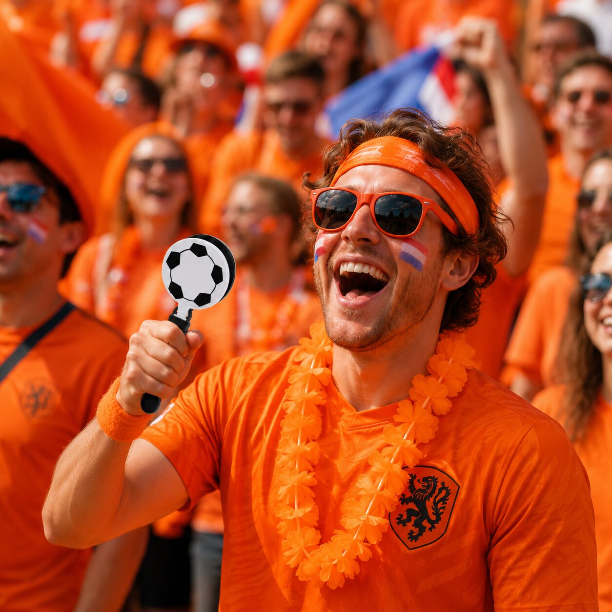 Voetbal Fanklapper – Supporters Klapper met Voetbaldesign - Afbeelding 3