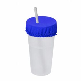 Flexibele bekerdeksel polyester - Blauw