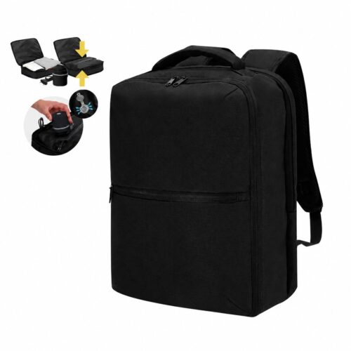 Vacuum rugzak - Voor handbagage vliegtuig - Met pomp - 40x30x20cm - Zwart