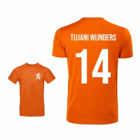 Unisex oranje T-shirt - Tijjani Wijnders