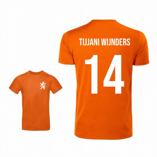 Unisex oranje T-shirt - Tijjani Wijnders