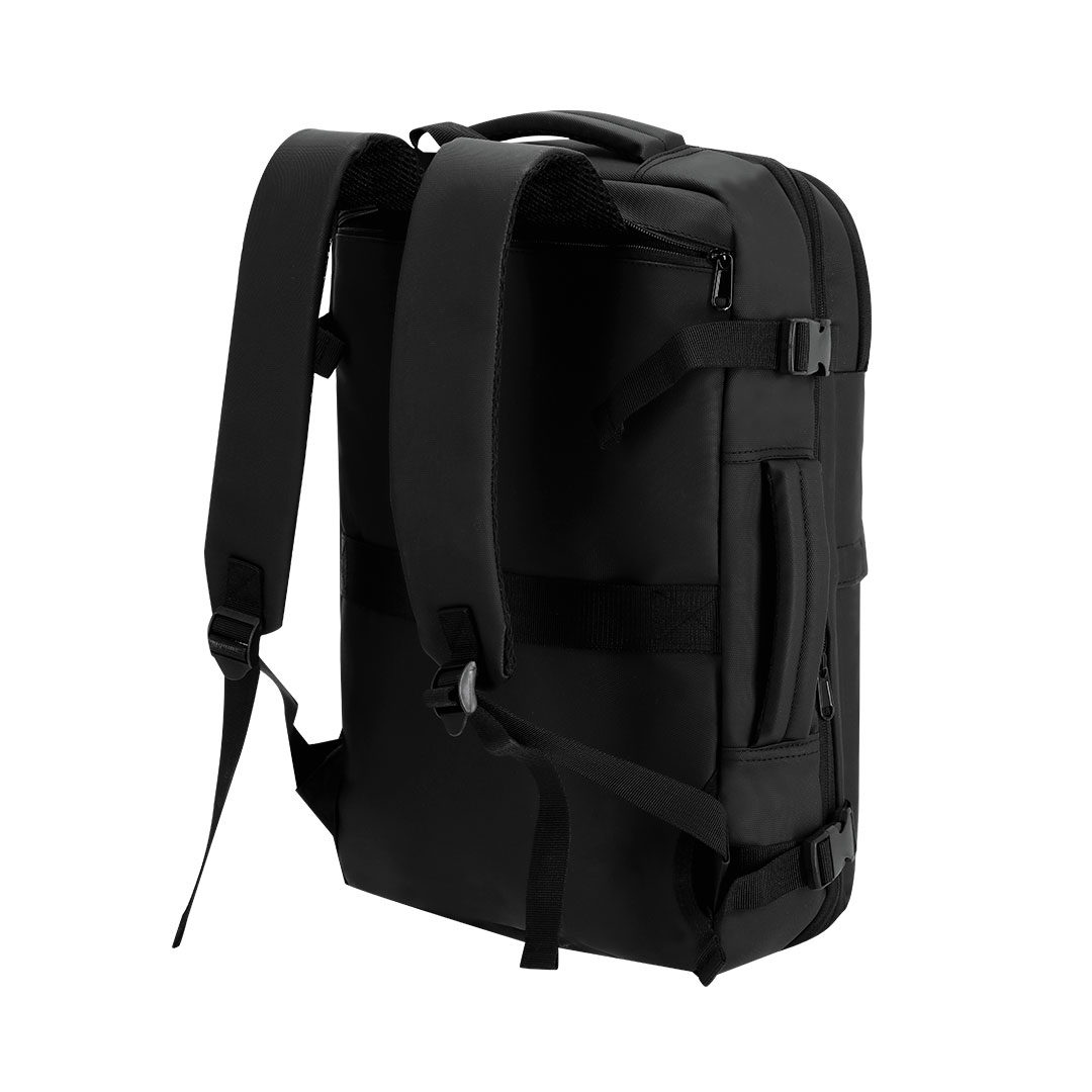 Vacuum rugzak - Voor handbagage vliegtuig - Met pomp - PU - Zwart - Afbeelding 7