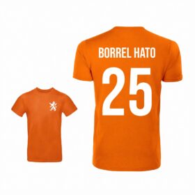 Unisex oranje T-shirt - Borrel Hato