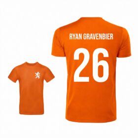 Unisex oranje T-shirt - Ryan Gravenbier
