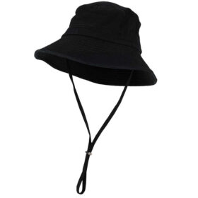 Sarlini bucket hat met verstelbaar koord zwart