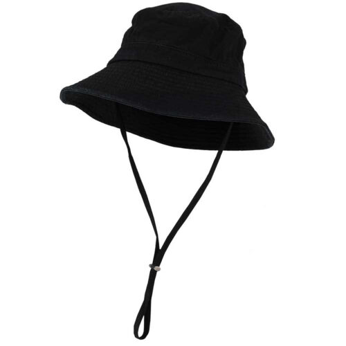 Sarlini bucket hat met verstelbaar koord zwart