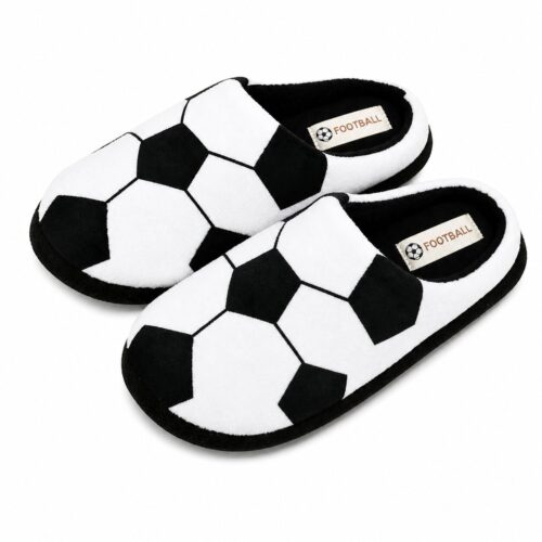 Voetbal Pantoffels EK/WK – Sloffen - Zwart/Wit
