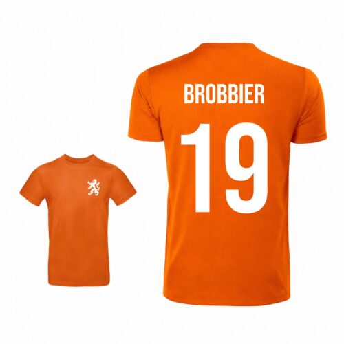 Unisex oranje T-shirt - Brobbier