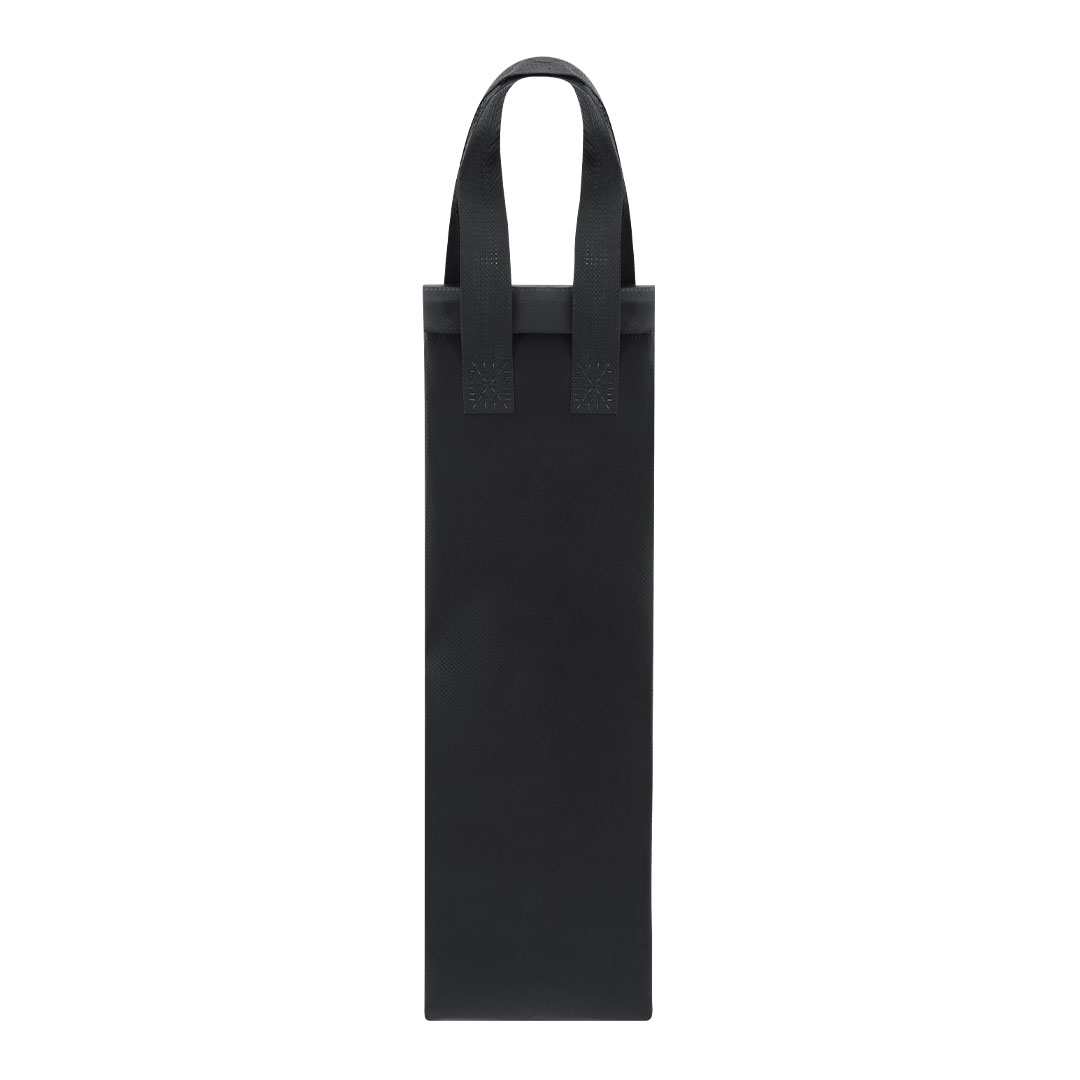 Koeltas voor wijnfles - Flessentas met klittenbandsluiting - Zwart