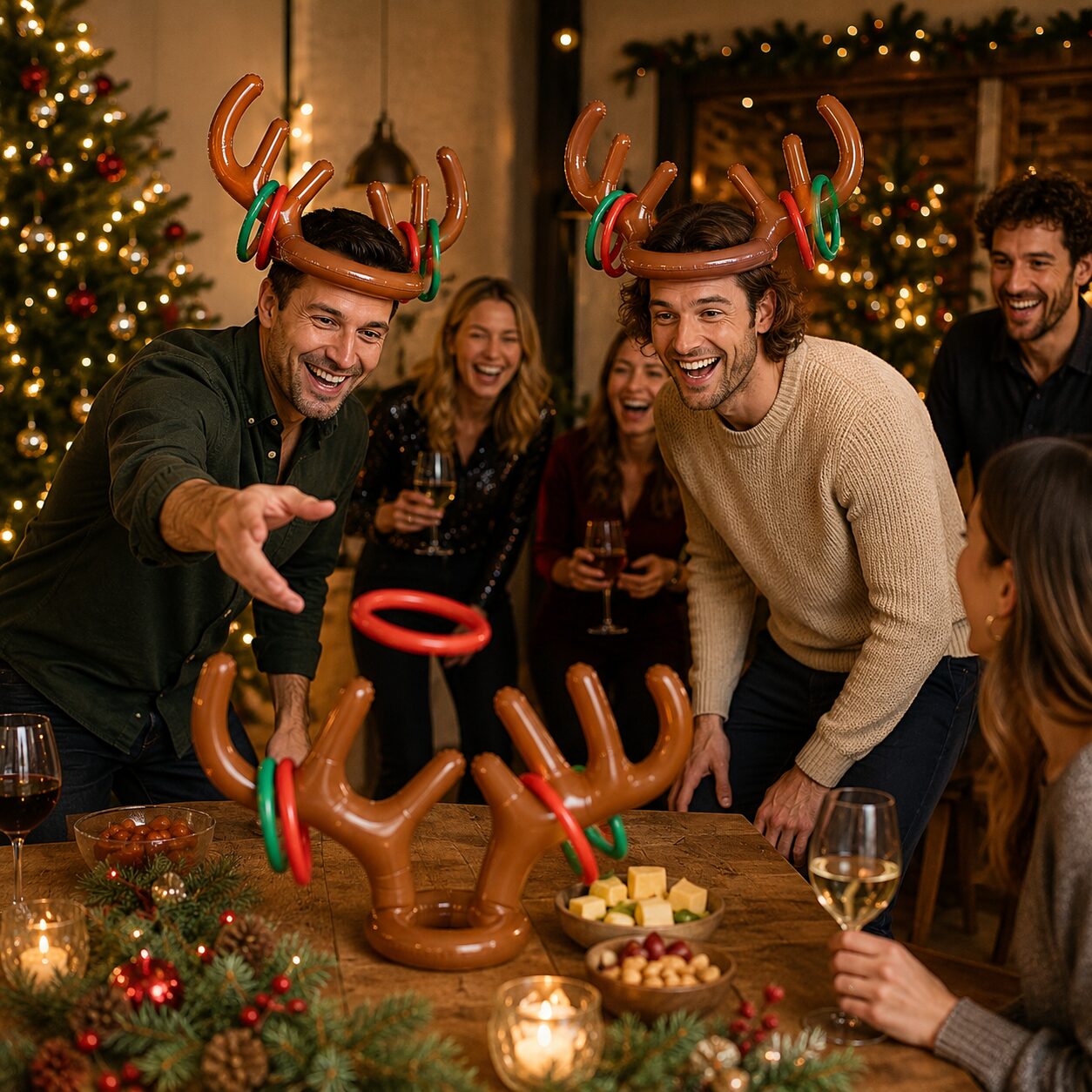 Rendier ringwerpen - Kerstspel voor de Kerstborrel - Afbeelding 5