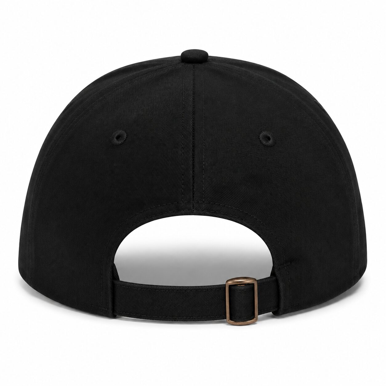 Pet met badeendje - Baseball cap met verstelbare metalen gesp – Unisex festival cap - Zwart - Afbeelding 2
