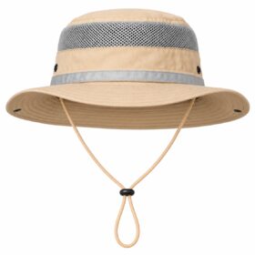 Safari hoed met mesh katoen beige